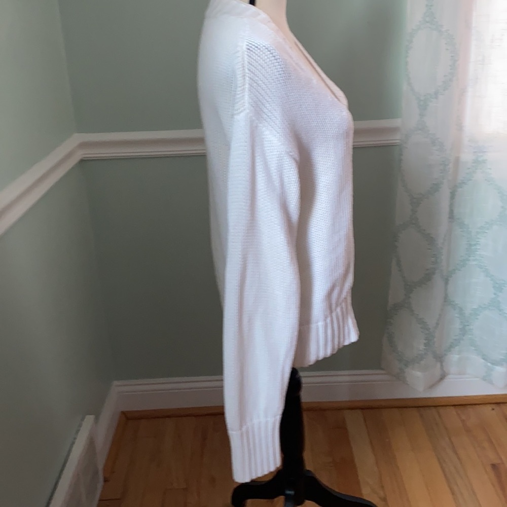 Vintage Chico’s white knit cardigan sweater Size 1 (size Medium/8) - Picture 5 of 12